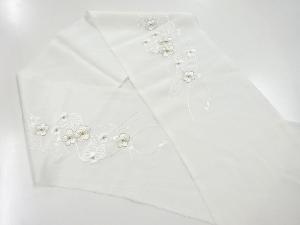 リサイクル　未使用品　汕頭蘇州刺繍梅模様半衿